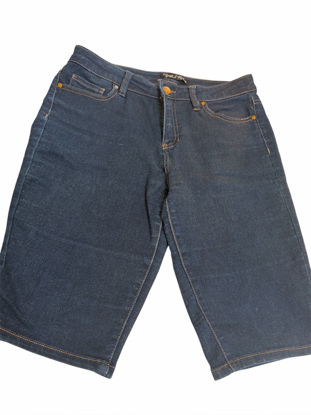 YOUNG AND MODERN DENIM BERMUDA/SHORTS 10P DARK WASH